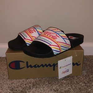 Champion x Coca Cola Slides